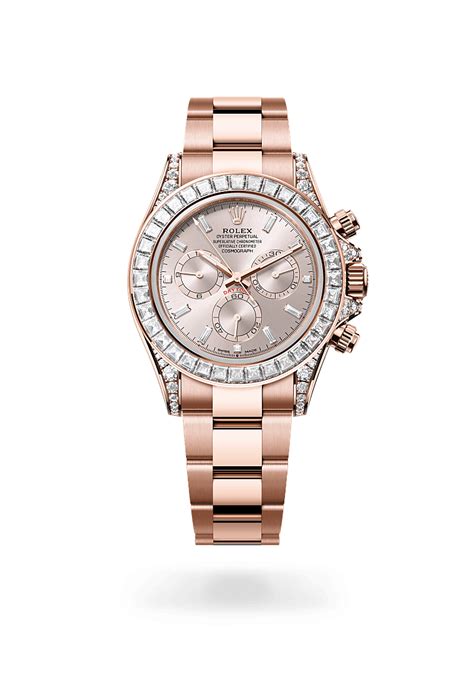 rolex daytona mit diamanten und safirebn|Rolex Cosmograph Daytona Uhr: 18 Karat Everose.